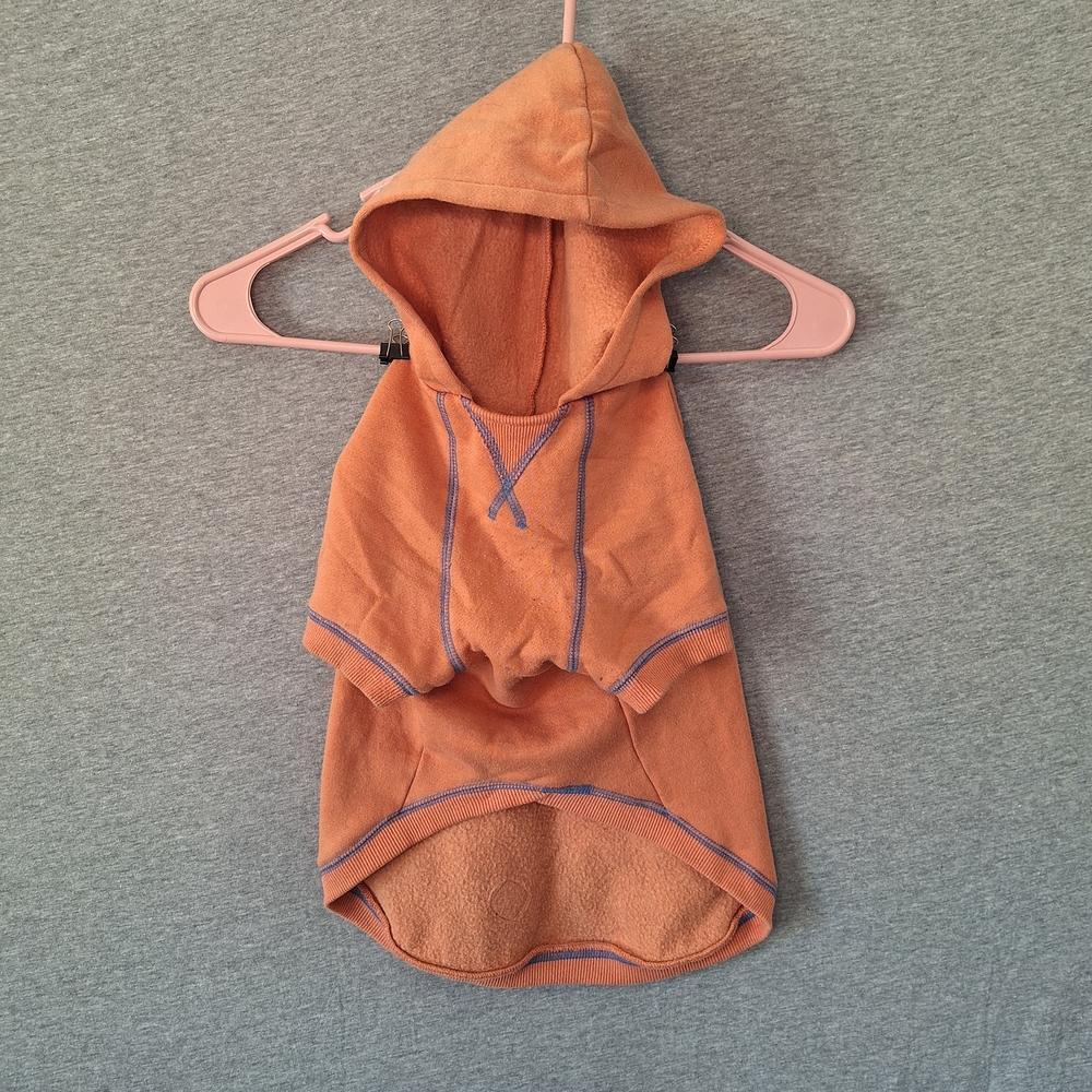 Blueberry Cozy Small Dog Hoodie With Leash Hole - Picture 3 of 14